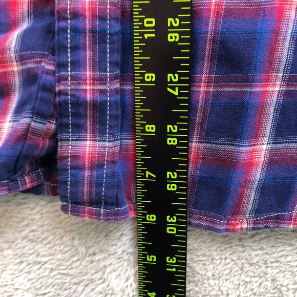 Super Dry Mens The Paperweight Shirt Size XXL Plaid Long Sleeve Button Up Casual - Picture 5 of 14